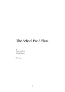 The School Food Plan by Henry Dimbleby & John Vincent