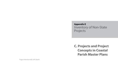 Appendix E  Inventory of Non-State Projects  C. Projects and Project