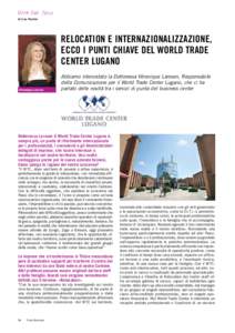 Vita dei Soci di Lisa Pantini Relocation e internazionalizzazione, ecco i punti chiave del World Trade Center Lugano