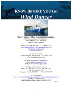    KNOW BEFORE YOU GO Wind Dancer