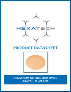 HexaTech AlN-20 Datasheet, Rev B.indd