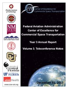 Aviation safety / Federal Aviation Administration / Office of Commercial Space Transportation