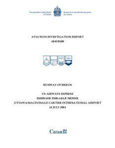AVIATION INVESTIGATION REPORT A04O0188