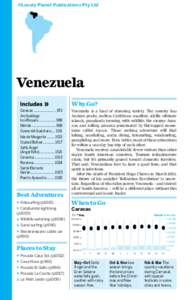 ©Lonely Planet Publications Pty Ltd  Venezuela Caracas......................... 972 Archipiélago Los Roques....................989