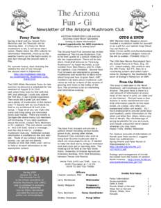 1  The Arizona Fun - Gi  Newsletter of the Arizona Mushroom Club