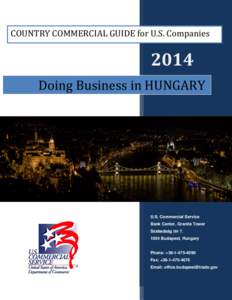 COUNTRY COMMERCIAL GUIDE for U.S. CompaniesDoing Business in HUNGARY