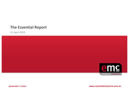   	
   The	
  Essential	
  Report	
   21	
  April	
  2015	
  