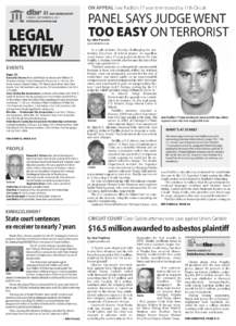 oN aPPeal Jose Padilla’s 17-year term tossed by 11th Circuit  A3 DAILY BUSINESS REVIEW TUESDAY, SEPTEMBER 20, 2011