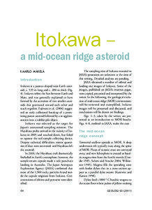 Itokawa –  a mid-ocean ridge asteroid
