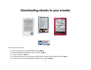 Downloading  ebooks  to  your  ereader                                                                                                        