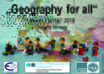 „Geography for all“ March 15st/16st 2018 Institut of Primary Science and Social Sciences Faculty of Mathematics and Natural Sciences