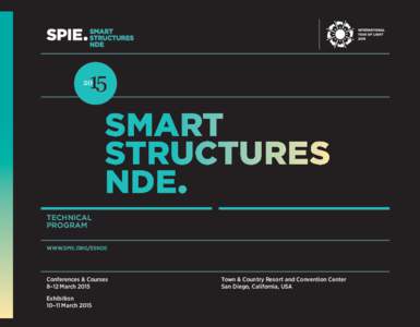 SMART STRUCTURES NDE• TECHNICAL PROGRAM WWW.SPIE.ORG/SSNDE