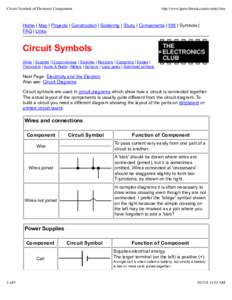 Circuit Symbols of Electronic Components  http://www.kpsec.freeuk.com/symbol.htm Home | Map | Projects | Construction | Soldering | Study | Components | 555 | Symbols | FAQ | Links