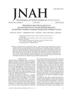 JNAH  ISSNThe Journal of North American Herpetology