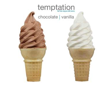 temptation fat free vegan soft serve chocolate | vanilla  About Temptation