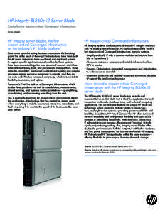 HP Integrity BL860c i2 Server Blade- Data sheet (US English)