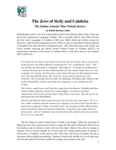 Microsoft Word - The Jews of Sicily and Calabria.doc