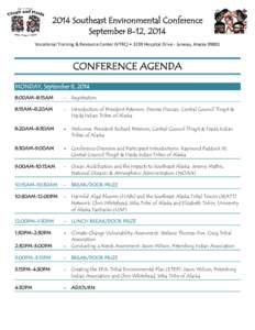 Microsoft Word[removed]SE Environmental Conference FINAL agenda