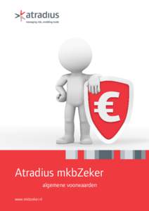 Businessman holding shield with a euro currency symbol.