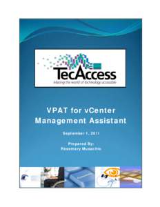 VPAT for vCenter Management Assistant: VMware, Inc.
