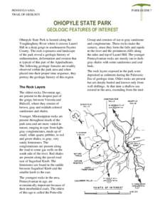 Ohiopyle State Park—Geologic Features of Interest