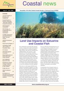 Coastal news Issue 41 • June 2009 Newsletter of the New Zealand Coastal Society: a Technical Group of IPENZ  Contents