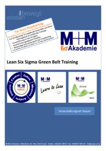 Microsoft PowerPoint - M+M Lean Six Sigma Green Belt Kassel_2016 Herbst