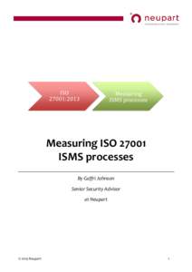 ISO 27001:2013 Measuring ISMS processes
