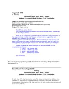 Microsoft Word - Missouri Kansas Riverbend L&C Chapter history notes 2008.doc