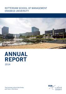 rotterdam school of management erasmus university ANNUAL REPORT 2014
