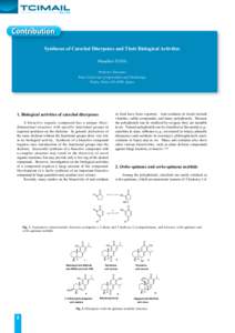 Research Articles Syntheses of Catechol Diterpenes and Their Biological Activities | TCI