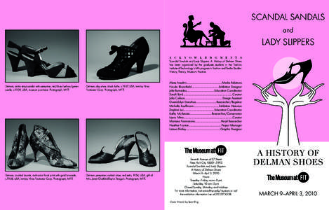 SCANDAL SANDALS and LADY SLIPPERS A