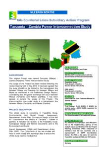 NILE BASIN INTIATIVE  Nile Equatorial Lakes Subsidiary Action Program Tanzania – Zambia Power Interconnection Study