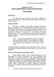 LC Paper No. CB[removed])  1 Legislative Council Panel on Administration of Justice and Legal Services
