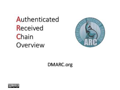 Authenticated Received Chain Overview DMARC.org