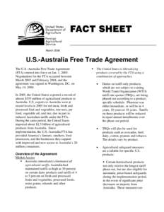 Australia–United States Free Trade Agreement / Tariff-rate quota / World Trade Organization / Trade pact / Free trade area / Most favoured nation / Tariff / South Korea–United States Free Trade Agreement / International trade / International relations / Business