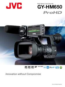 HD/SD Memory Card Camcorder  GY-HM650 ftp