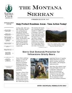 The  Montana Sierran summer EDITION, 2007
