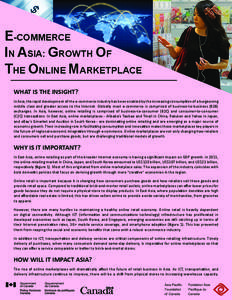 E-COMMERCE IN ASIA: GROWTH OF THE ONLINE MARKETPLACE ©TESCO  WHAT IS THE INSIGHT?