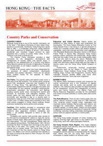 Hong Kong Fact Sheets - Country Parks and Conservation