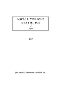 MOTOR VEHICLE STATISTlCS of Japan  2017