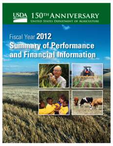 150th Anniversary United States Department of Agriculture Fiscal YearSummary of Performance