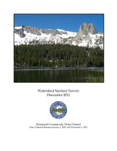 Microsoft Word - Watershed Sanitary Survey 2011