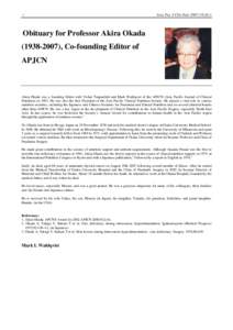 Microsoft Word - Edited Okada Obituary_1_.doc