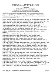 EBOLA-AFFEN-JAGD 3. Auflage Ein Spiel für drei bis sechs Spieler Übersetzung und Überarbeitung der deutschen Regel Antonia Rudolph und Henning Poehl (Sphinx Spieleverlag)