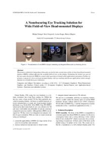 EUROGRAPHICSM. Paulin and C. Dachsbacher  Poster A Nonobscuring Eye Tracking Solution for Wide Field-of-View Head-mounted Displays