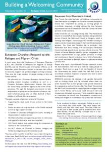 Building a Welcoming Community Newsletter Number 32 Refugee Crisis AutumnRegistered with The Charity Commission