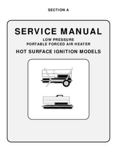 Desa kerosene forced air service manual for Hot Surface HSI ignition models