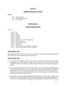 Microsoft Word - Batesville Municipal Code Title 15 [Subdivision Regulationsdoc