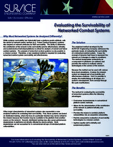 SURVICE Engineering Network Systems Survivability Fact Sheet